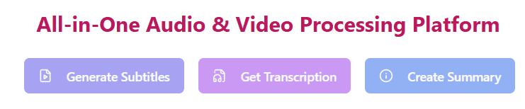Choose processing type