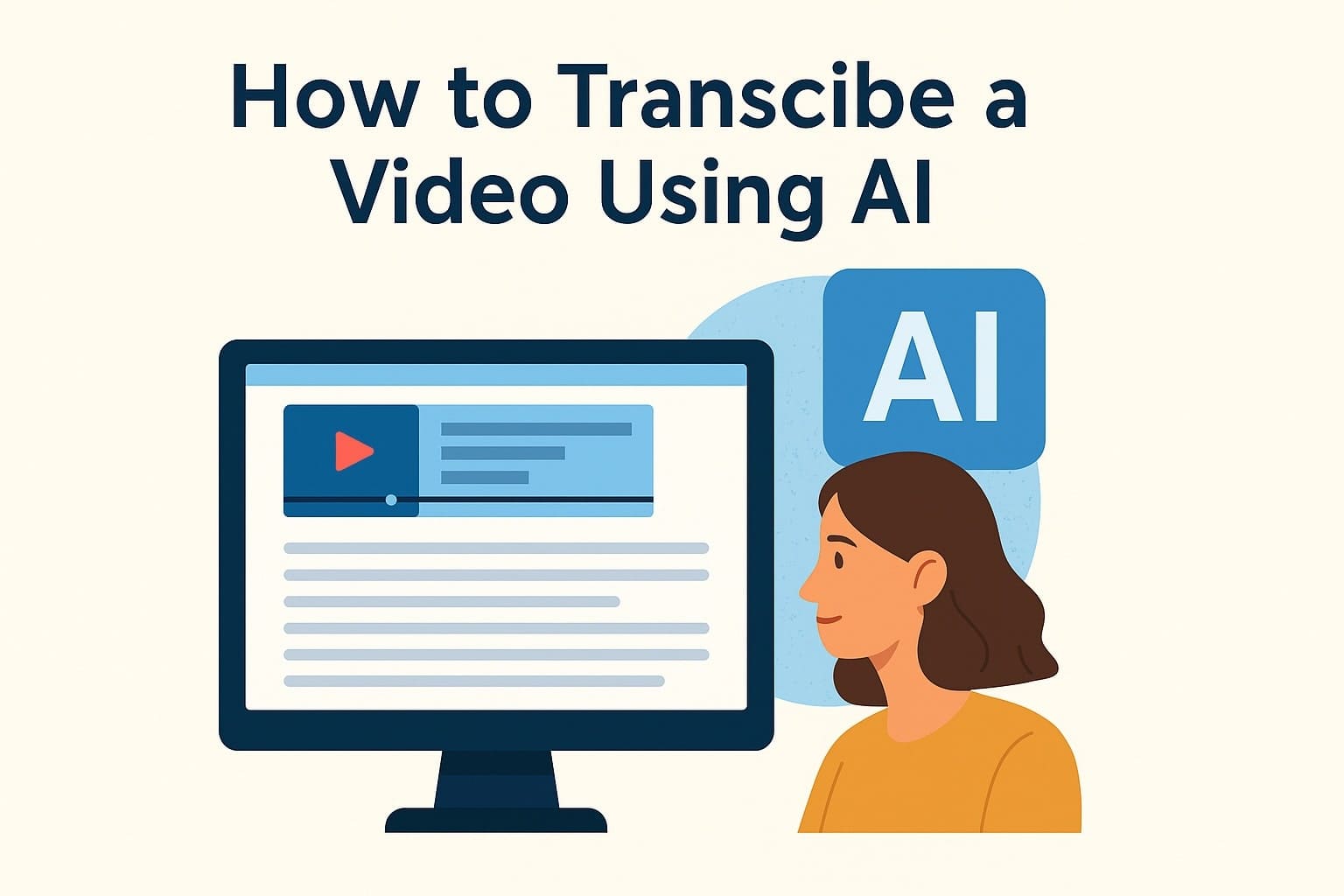 How to Transcribe Any Video to Text Using AI — how to transcribe video