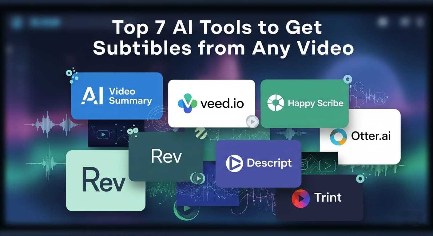 Top 7 AI Tools to Get Subtitles from Any Video [Fast & Free] — subtitle tools