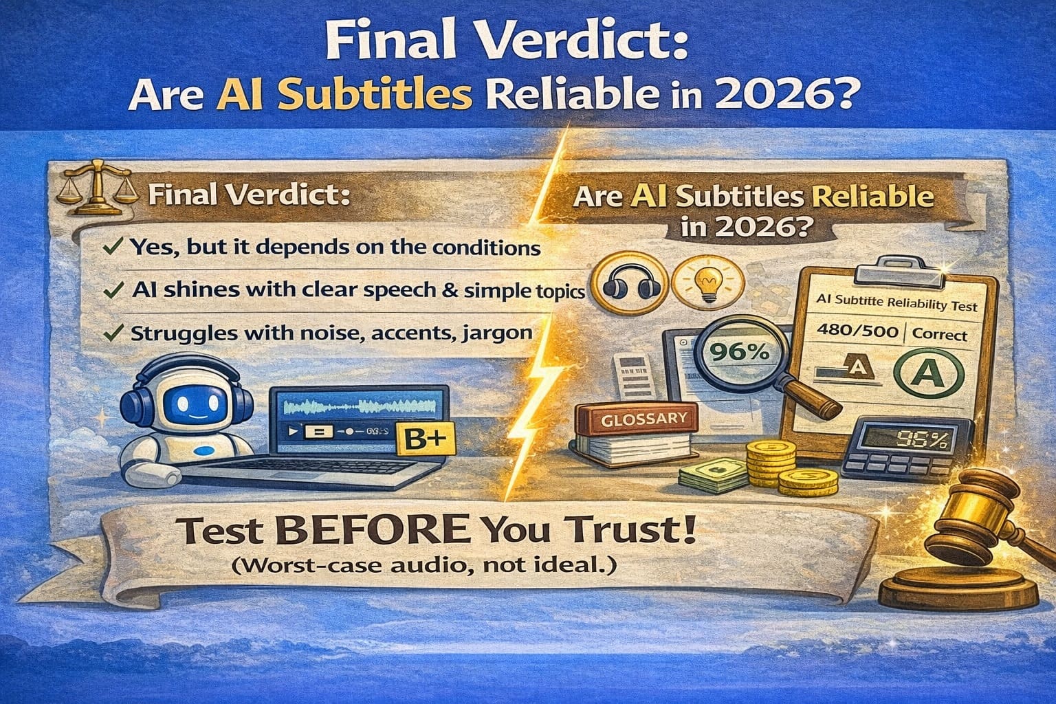 Final verdict on whether AI subtitles are reliable in 2026